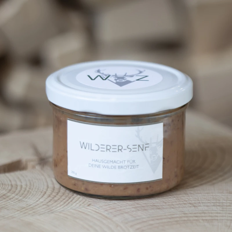 Wilderer-Senf mit Birne und Preiselbeeren